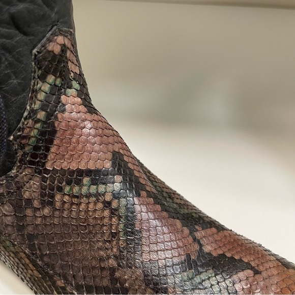 PANHANDLE SLIM WOMEN'S COWGIRL BOOT EXOTIC PYTHON R-TOE Western Yellowstone - Picture 14 of 15